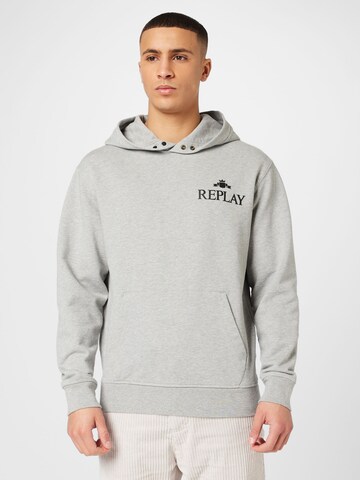 Sweat-shirt REPLAY en gris : devant