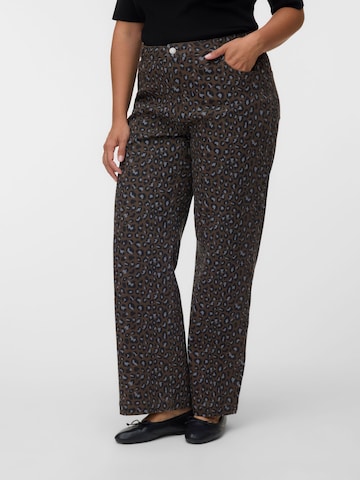Vero Moda Curve Flared Jeans 'VMTessa' in Bruin: voorkant