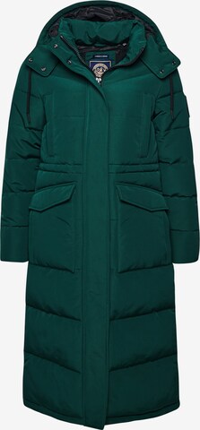 Superdry Winter Coat 'Everest' in Green: front
