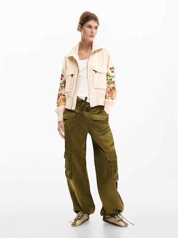 Desigual Prechodná bunda - Biela