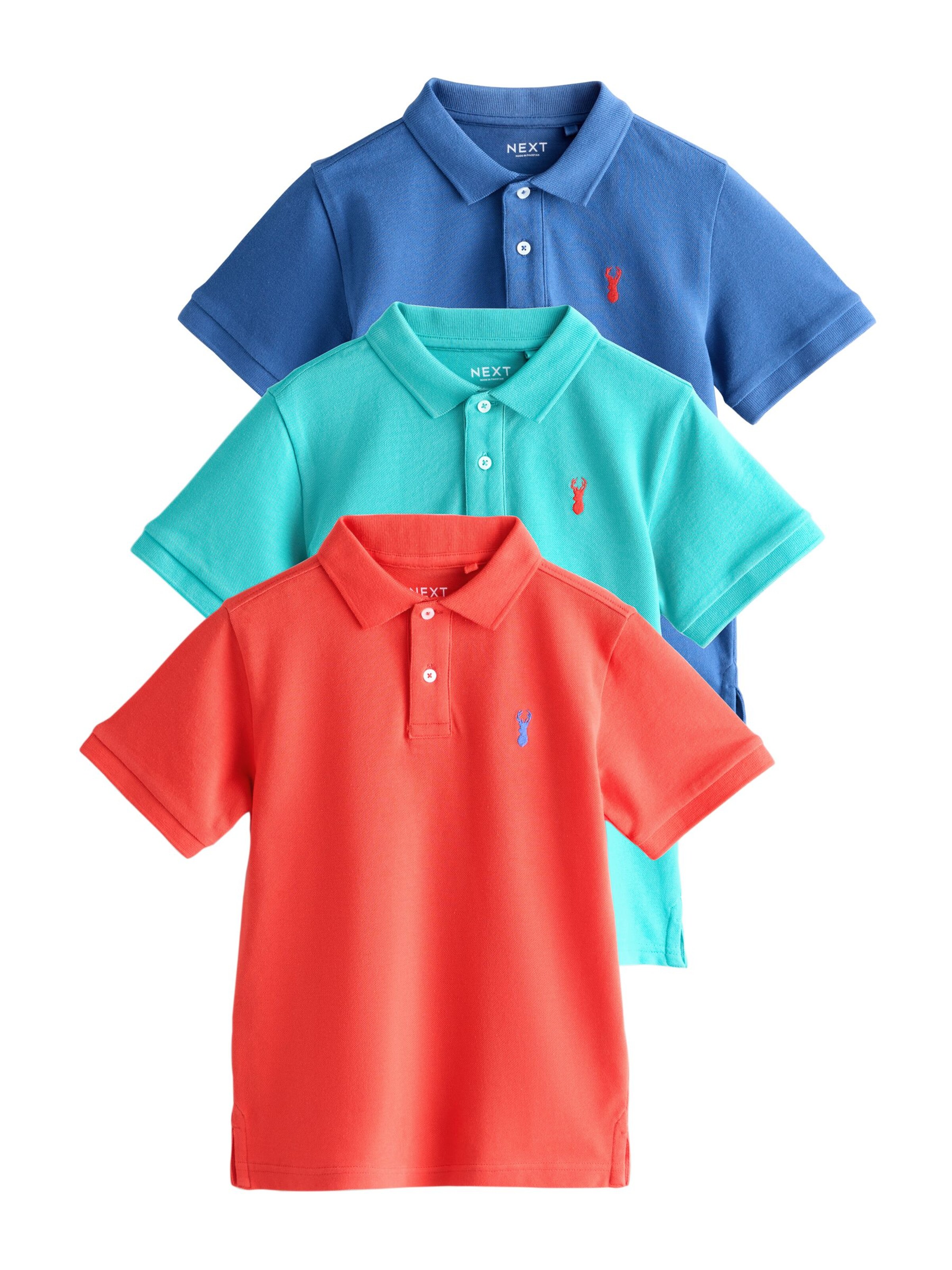 Next T-shirt i blå: framsida