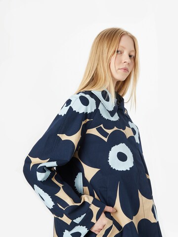 Marimekko Between-seasons coat 'Unikko' in Blue