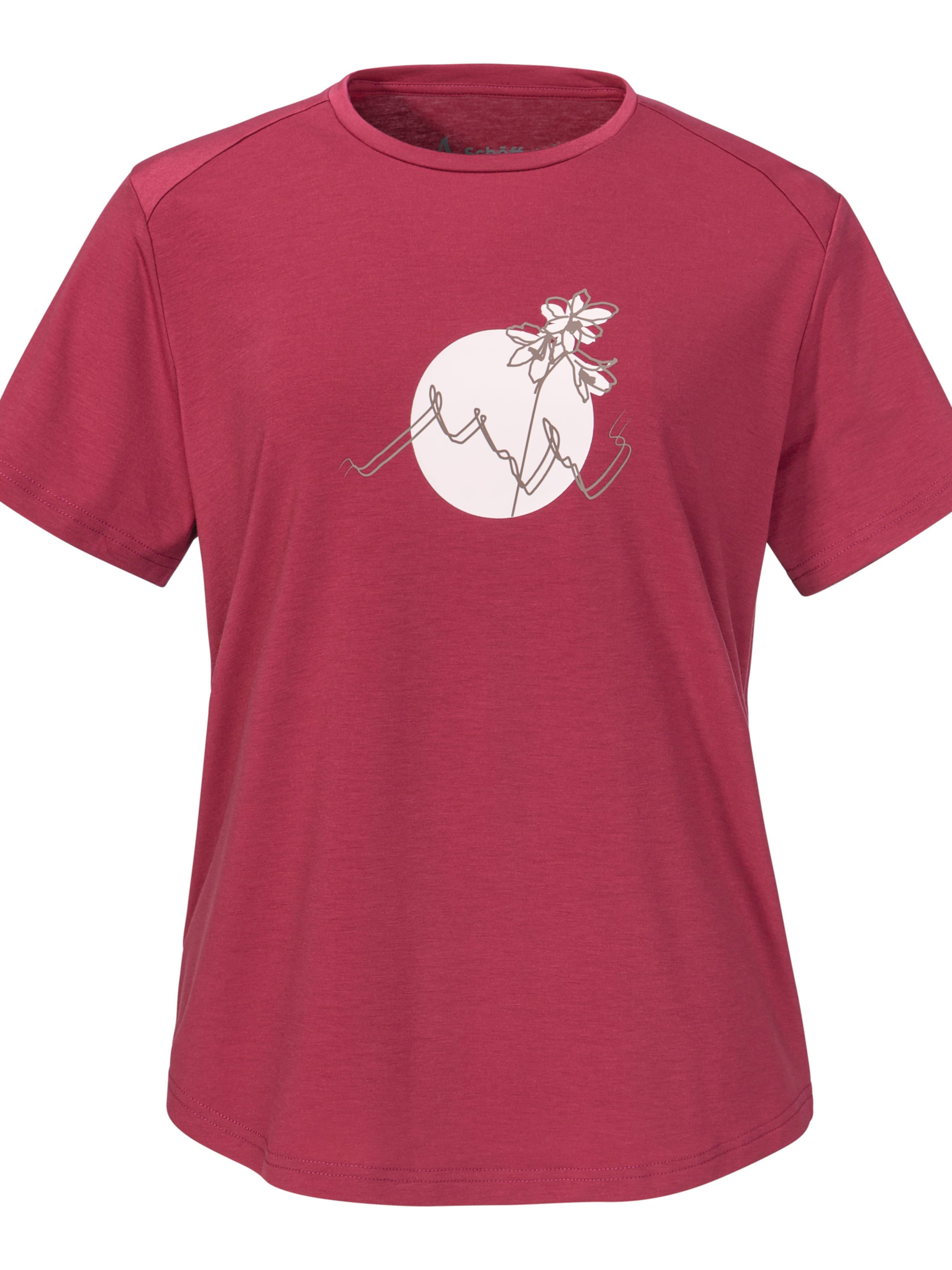 Schöffel Functioneel shirt 'Haberspitz' in Rood: voorkant