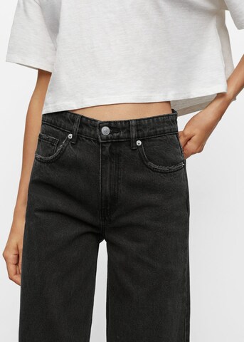 MANGO TEEN Wide leg Jeans in Zwart