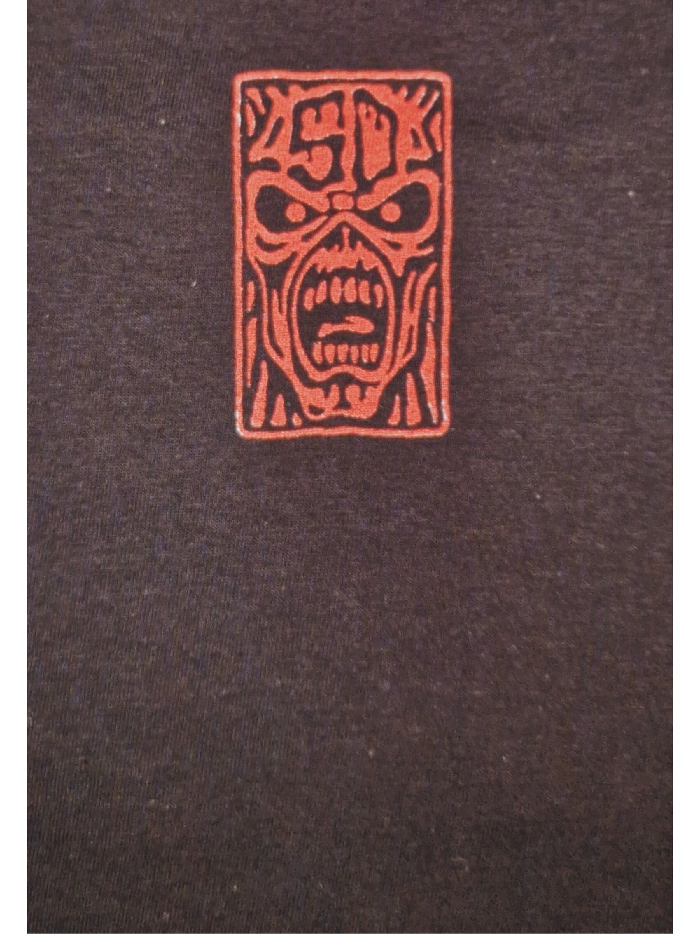 Maglietta 'Iron Maiden Axe Eddie Red White Circle Back and Front T-Shirt' di Iron Maiden in nero