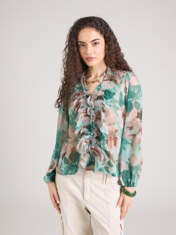 ZABAIONE Blouse 'Na44dia' in Green: front