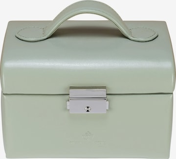 WINDROSE Schmuckkoffer 'Merino' in Grün: Vorderseite