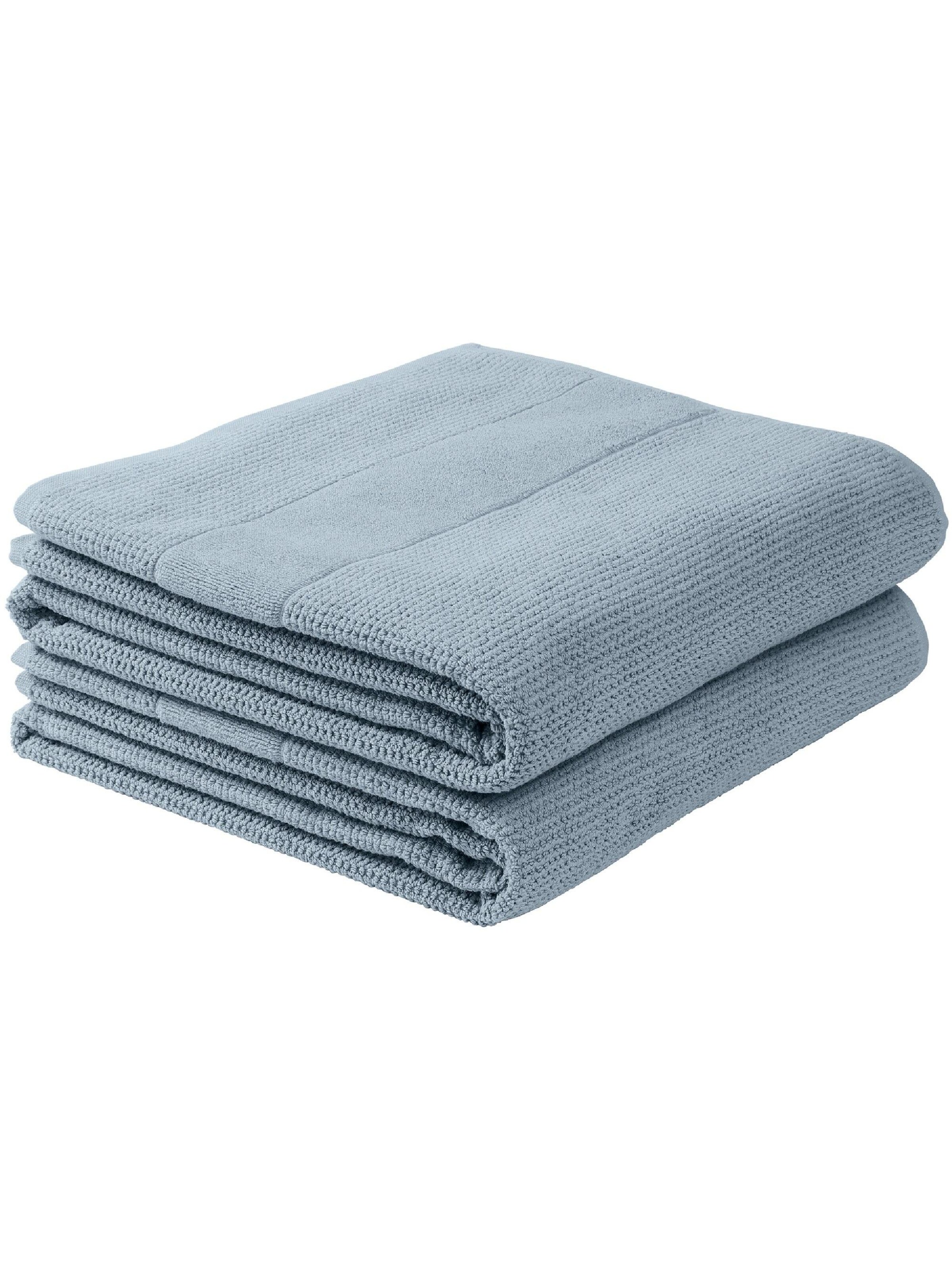 SCHIESSER Handtuch 'Duschtuchset Turin - 2-teilig'‌‌‌‌‌‌ in Blau: Vorderseite