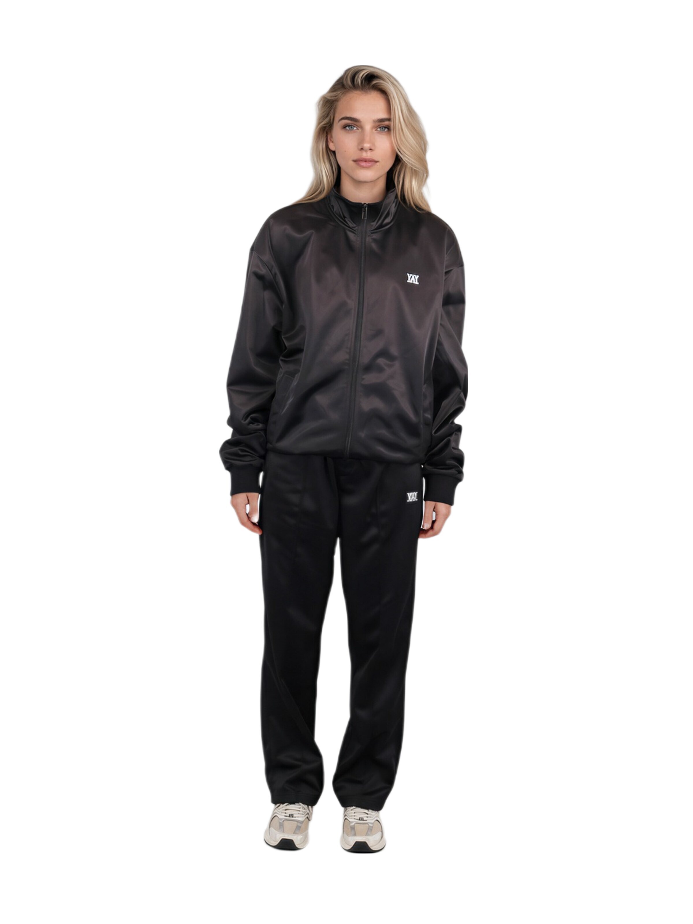 HEFTYKA Athletic Jacket 'TRACK JACKET' in Black