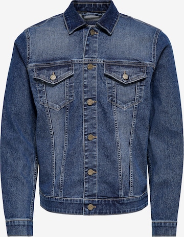 Only & Sons Tussenjas 'Come' in Blauw: voorkant