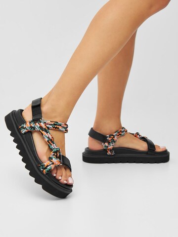 Bianco Strap Sandals 'BIASHARK' in Black