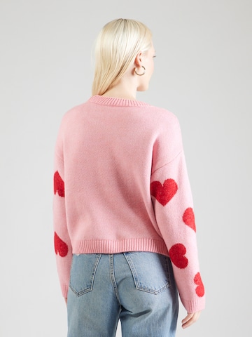 ONLY Πουλόβερ 'ONLHAPPIE' σε ροζ