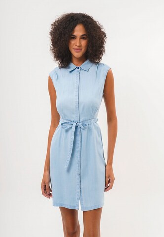 FRESHLIONS Jurk 'Leona' in Blauw: voorkant
