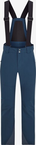 ZIENER Regular Workout Pants in Blue: front