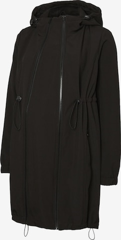 MAMALICIOUS Λειτουργικό παλτό 'Nella' σε μαύρο: μπροστά