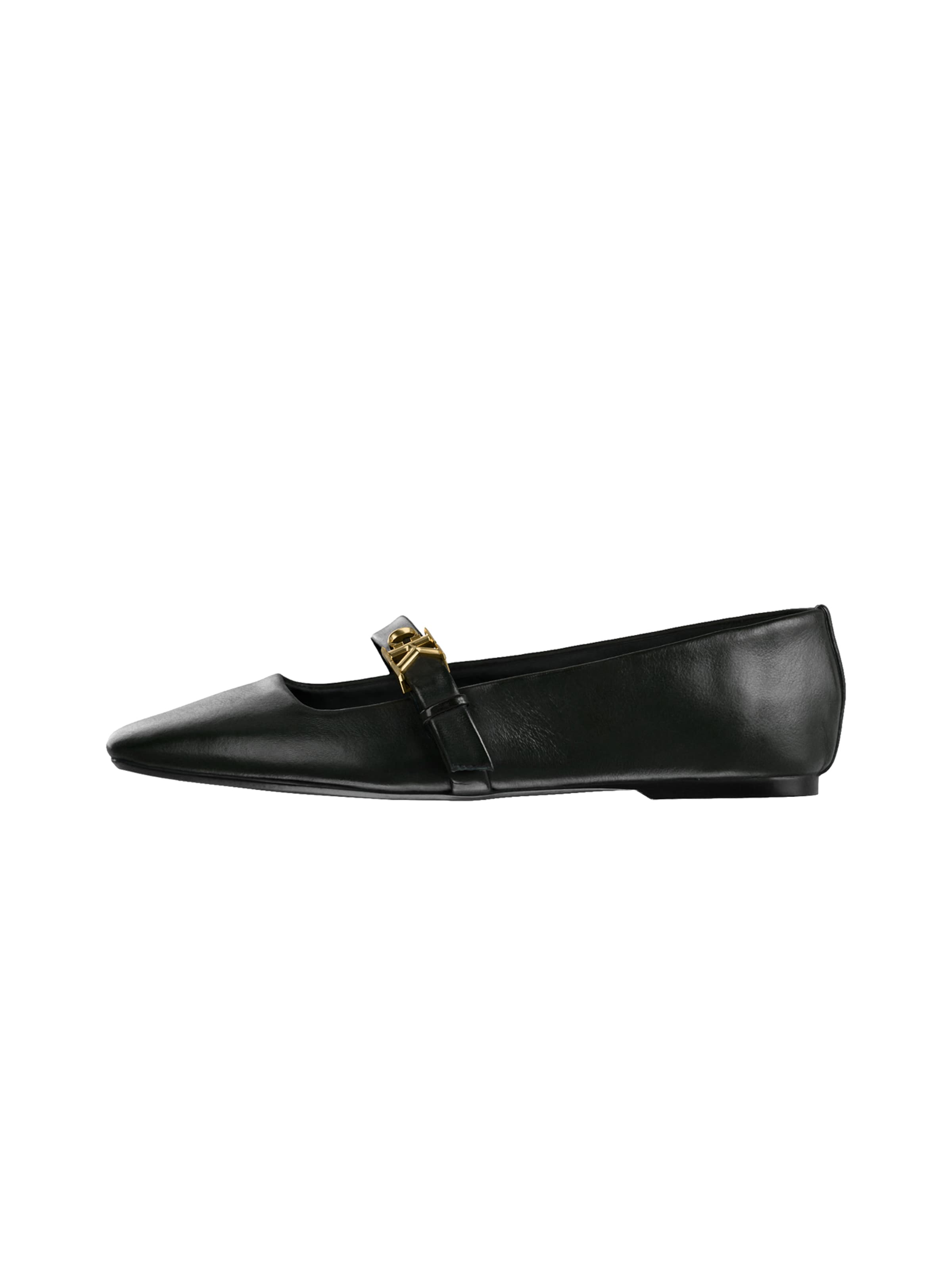 Ballerina con cinturino di Calvin Klein in nero: frontale