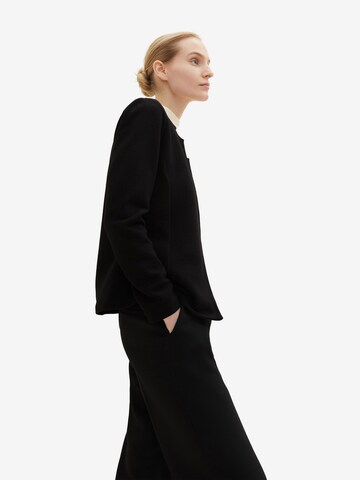 TOM TAILOR Blazer in Black: front