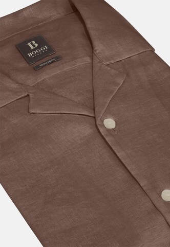 Coupe regular Chemise Boggi Milano en marron