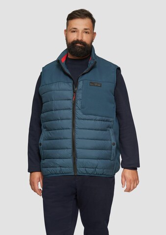 s.Oliver Red Label Big & Tall Weste in Blau: Vorderseite