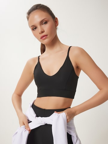 Bustier Soutien-gorge de sport Happiness İstanbul en noir