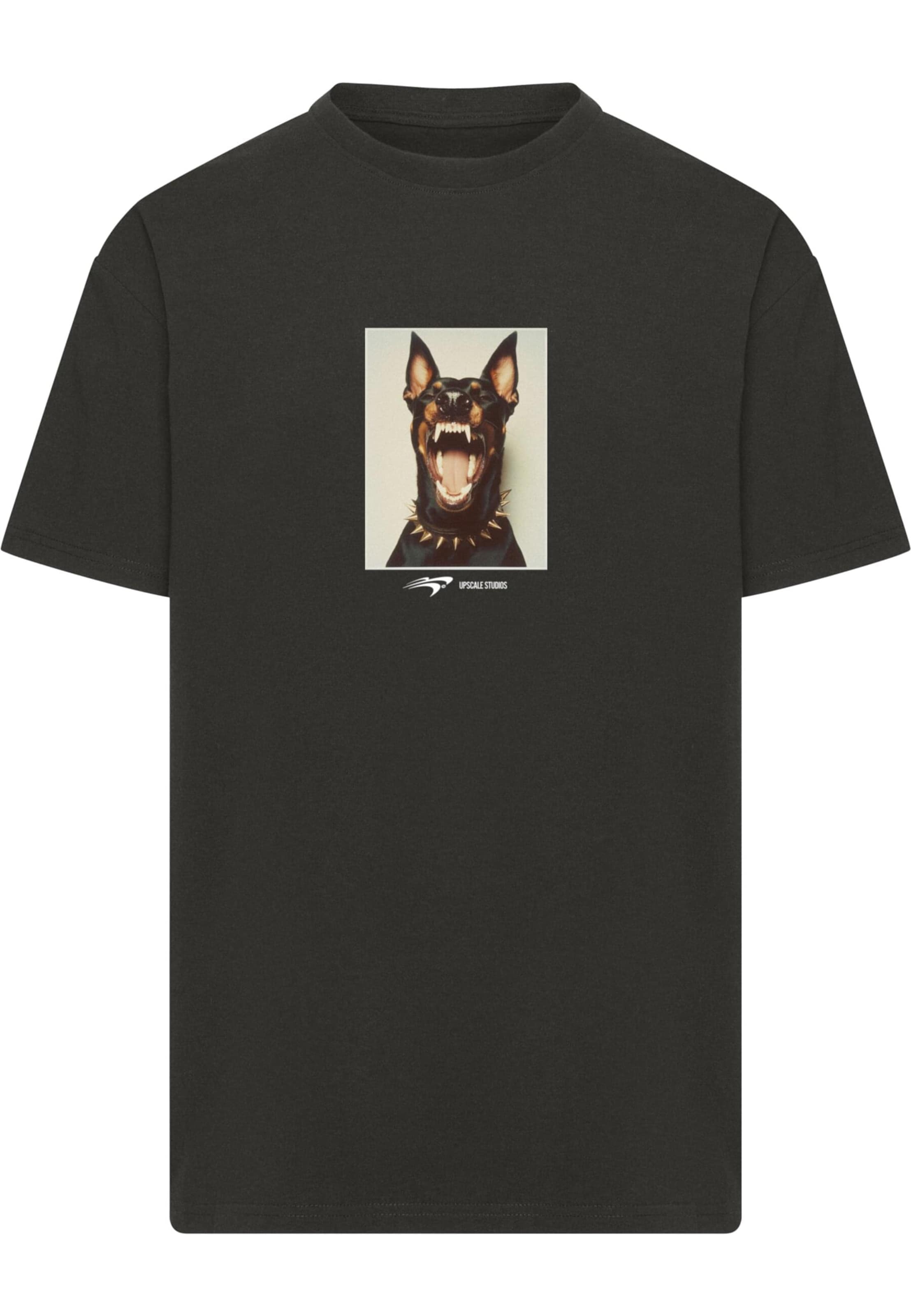 MT Upscale Shirt 'Neighbors' in Zwart: voorkant