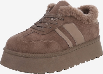 Ital-Design Sneaker in Braun: Vorderseite