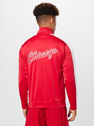 Mitchell & Ness Zip-Up Hoodie 'Flashback' in Red