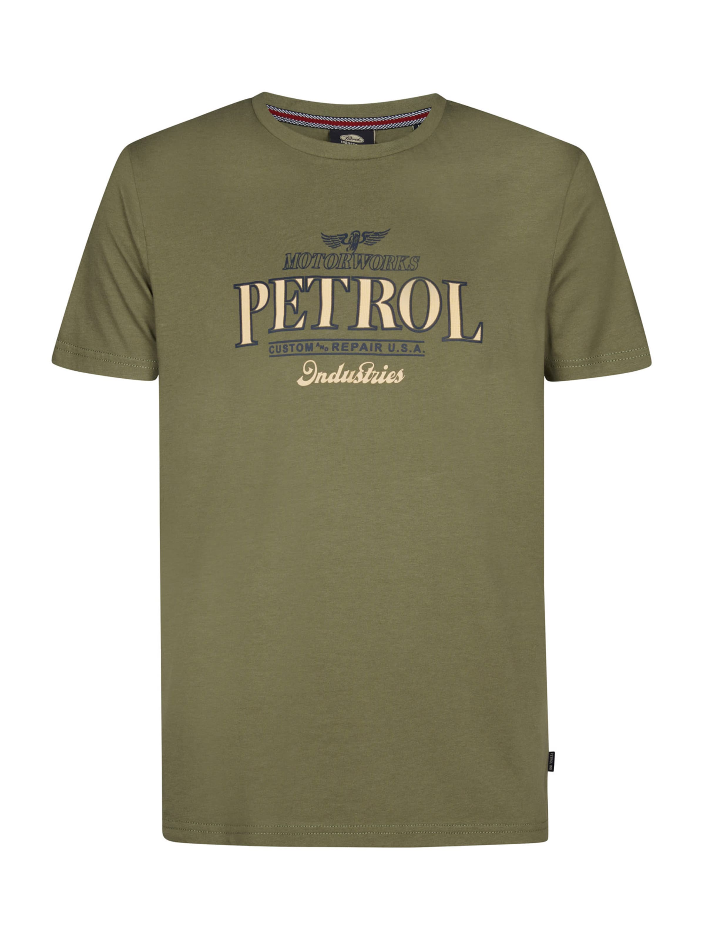 Petrol Industries Shirt in Groen: voorkant
