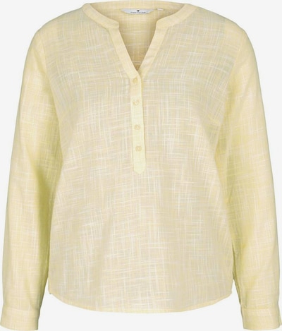 TOM TAILOR Blouse in de kleur Pasteelgeel / Wit, Productweergave