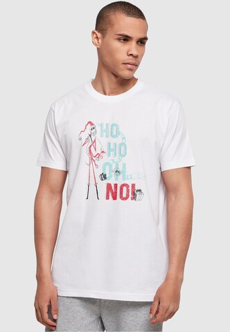 ABSOLUTE CULT Shirt 'The Nightmare Before Christmas - Ho Ho Ho' in Wit: voorkant