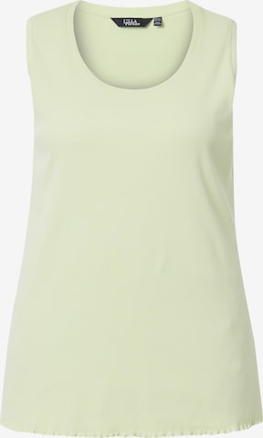 Ulla Popken Knitted Top in Green: front