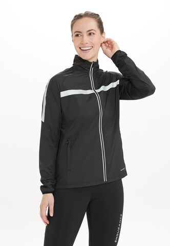 ENDURANCE Athletic Jacket 'Ginar' in Black: front