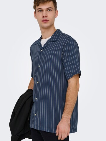 Only & Sons Regular Fit Hemd 'ONSWADE' in Blau