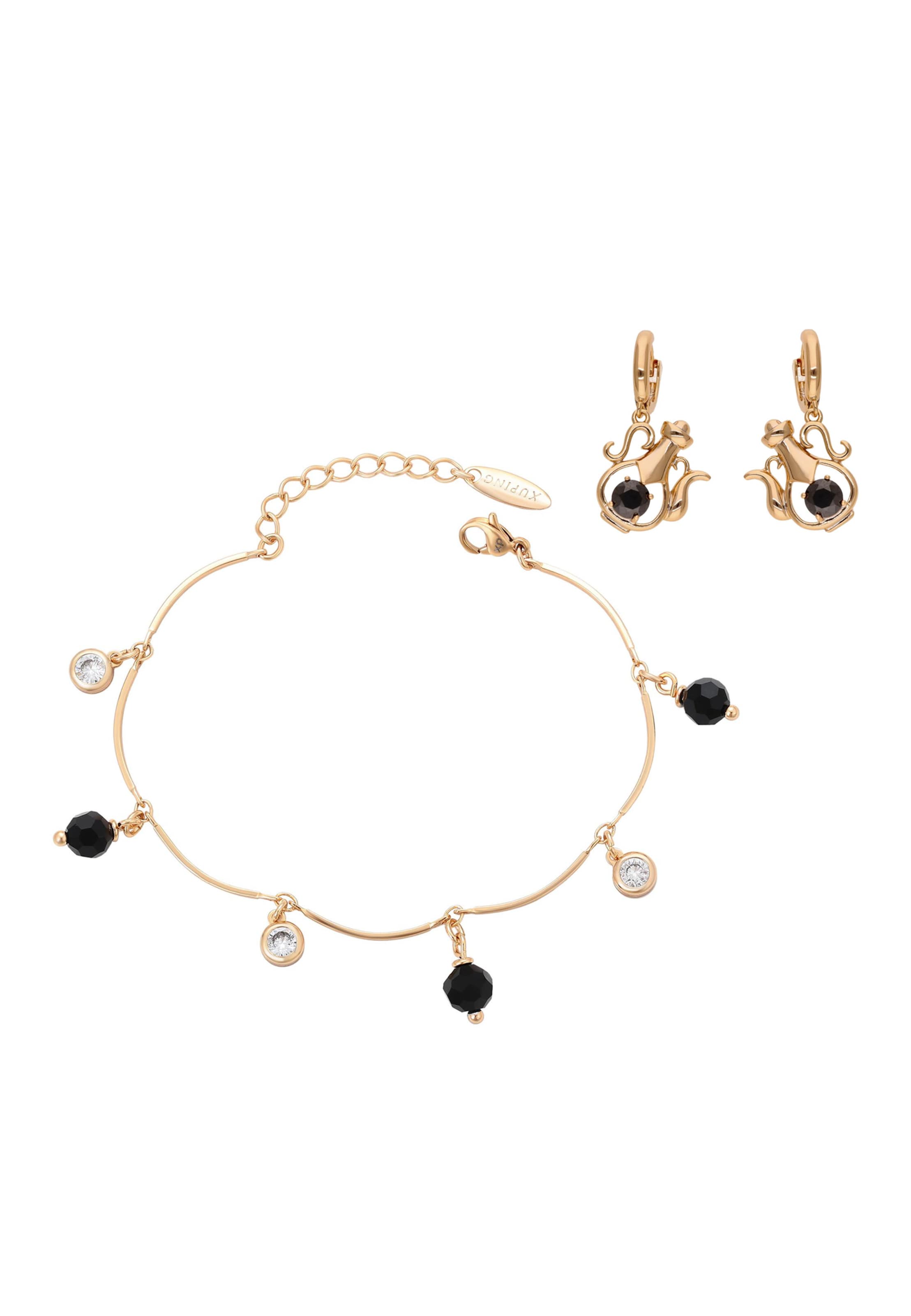 faina Jewelry set in Gold: front