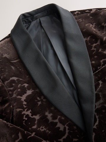 Next Slim Fit Sakko 'Devore' in Braun