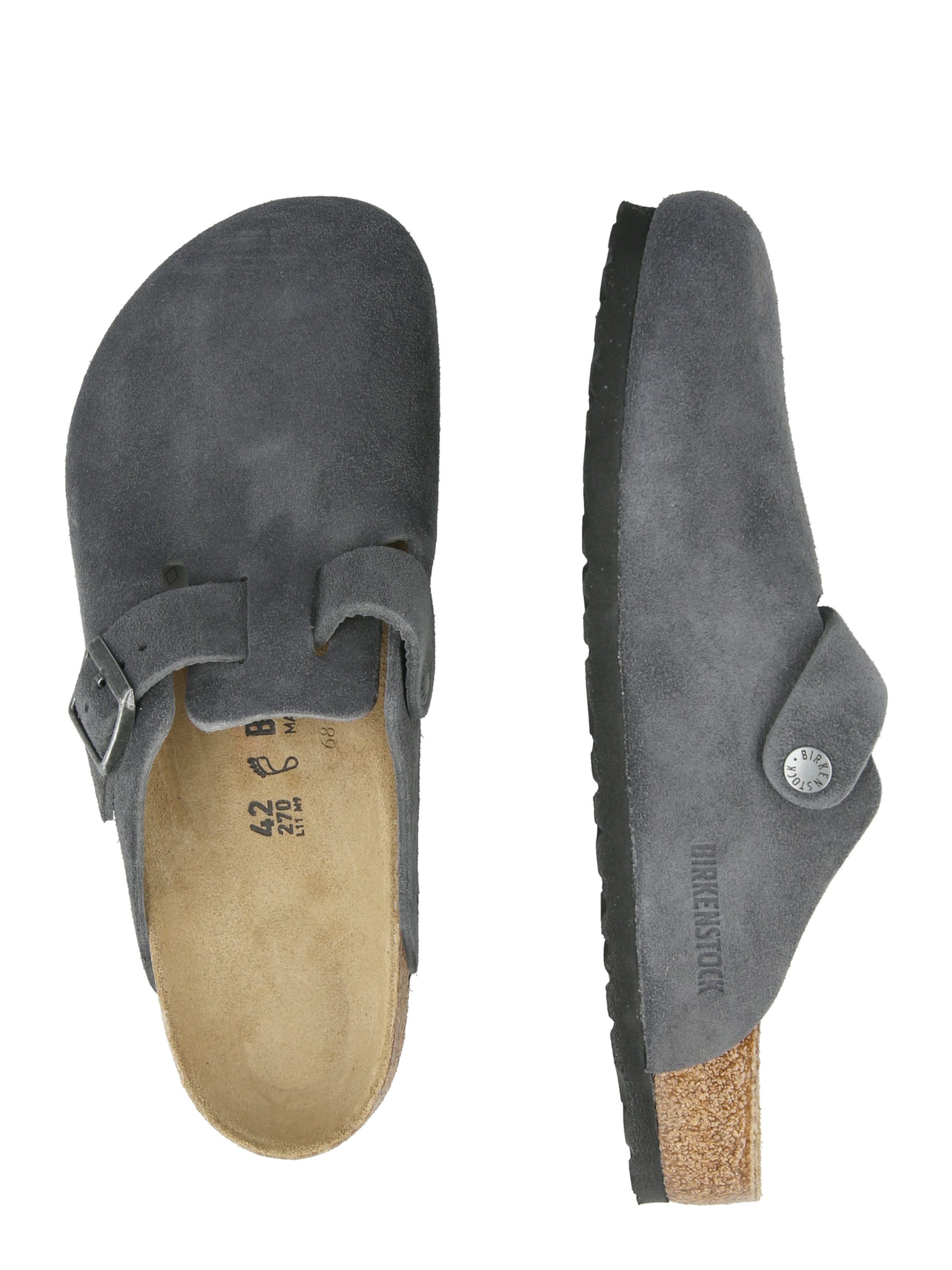 Mule 'Boston LEVE' BIRKENSTOCK en gris