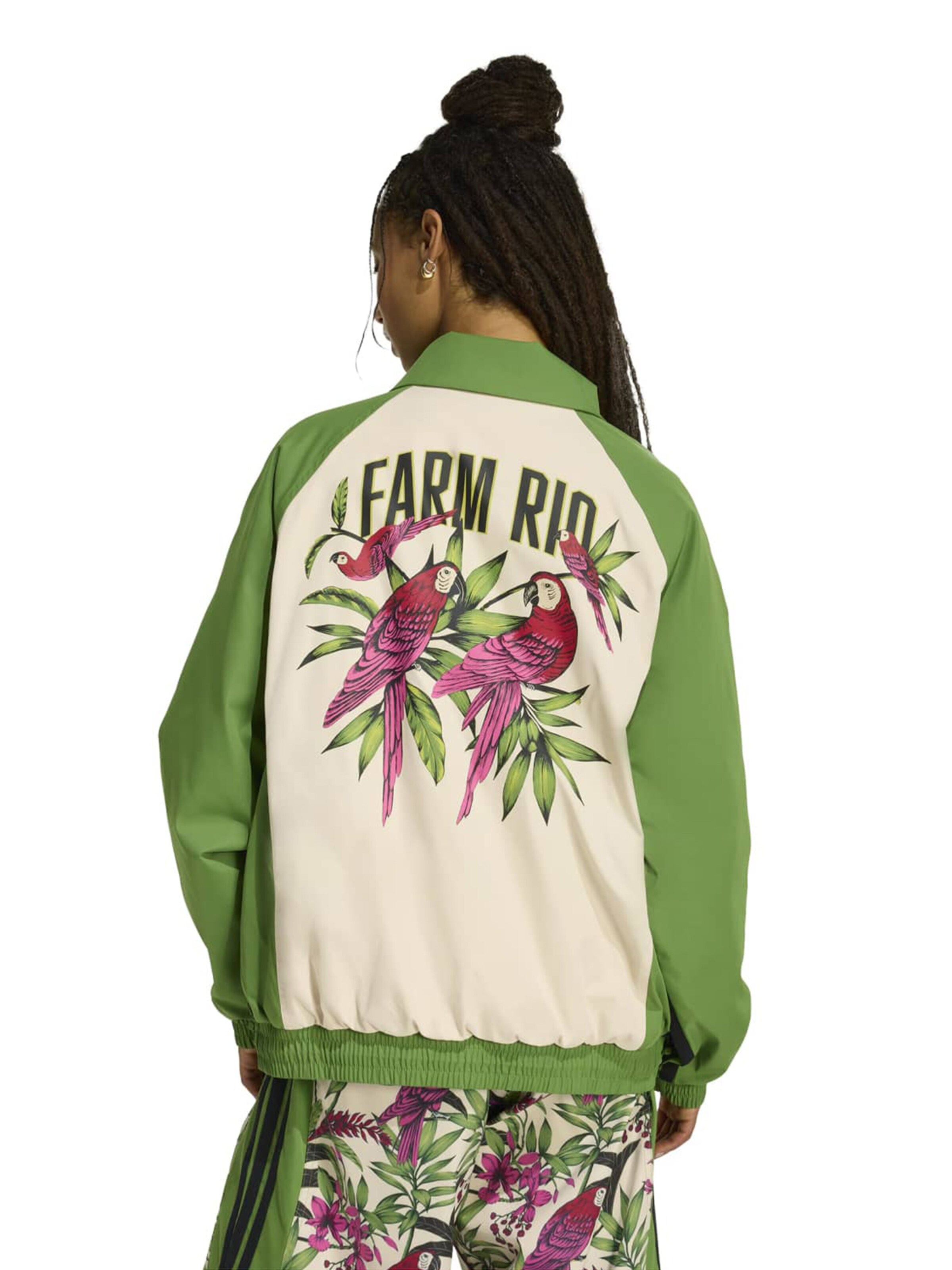 Bluză cu fermoar sport de la ADIDAS SPORTSWEAR pe verde