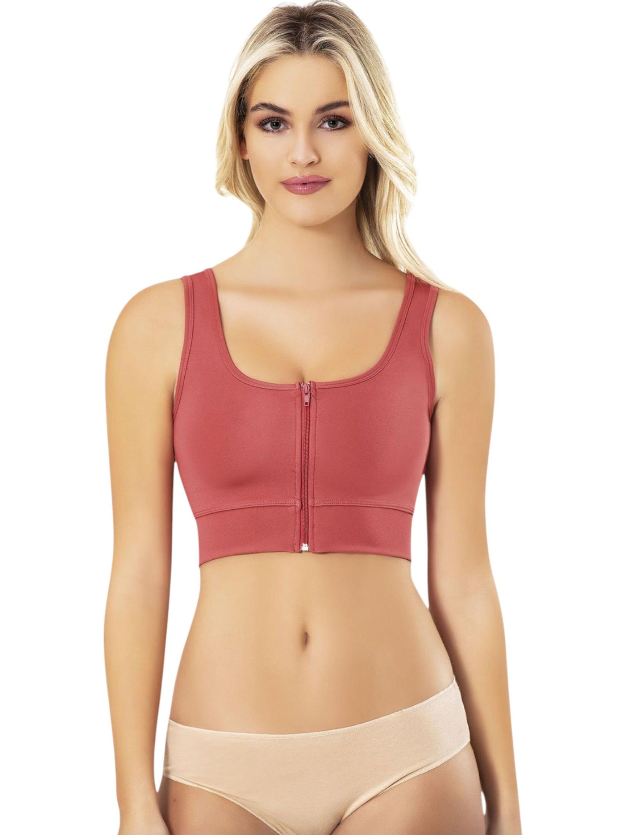 Haut de sport 'Ziplift' fashionshowcase en rouge