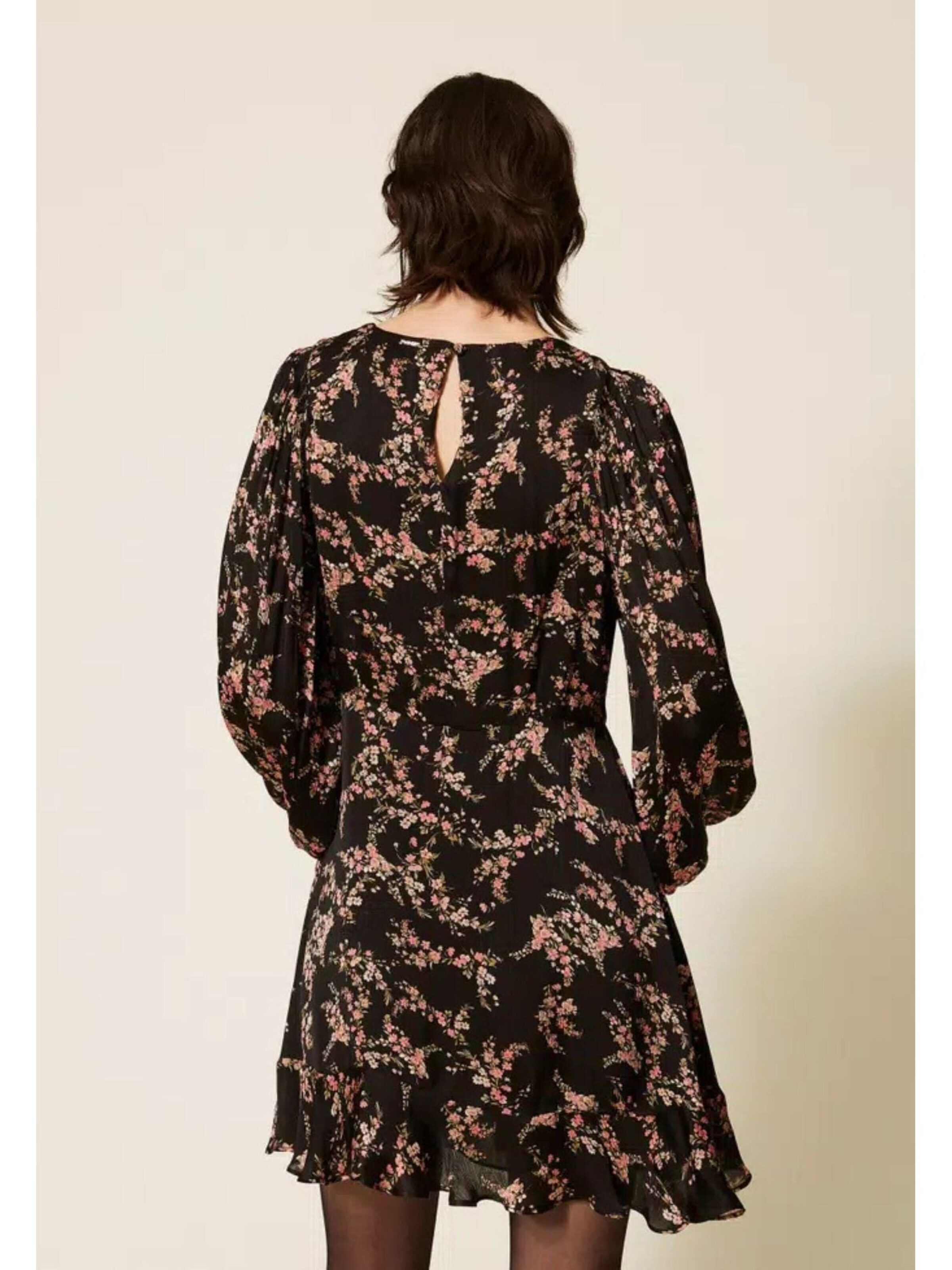 Twinset Dress 'short dress in floral crêpe satin' in Mixed colours