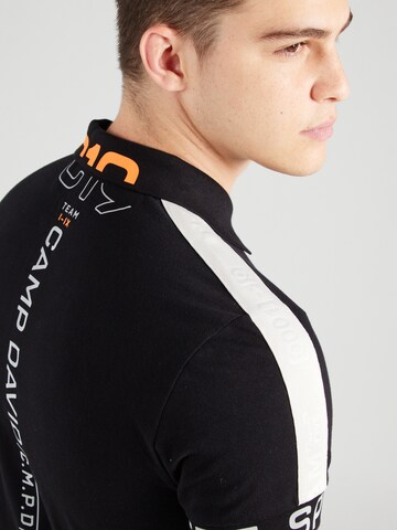 CAMP DAVID Poloshirt in Schwarz