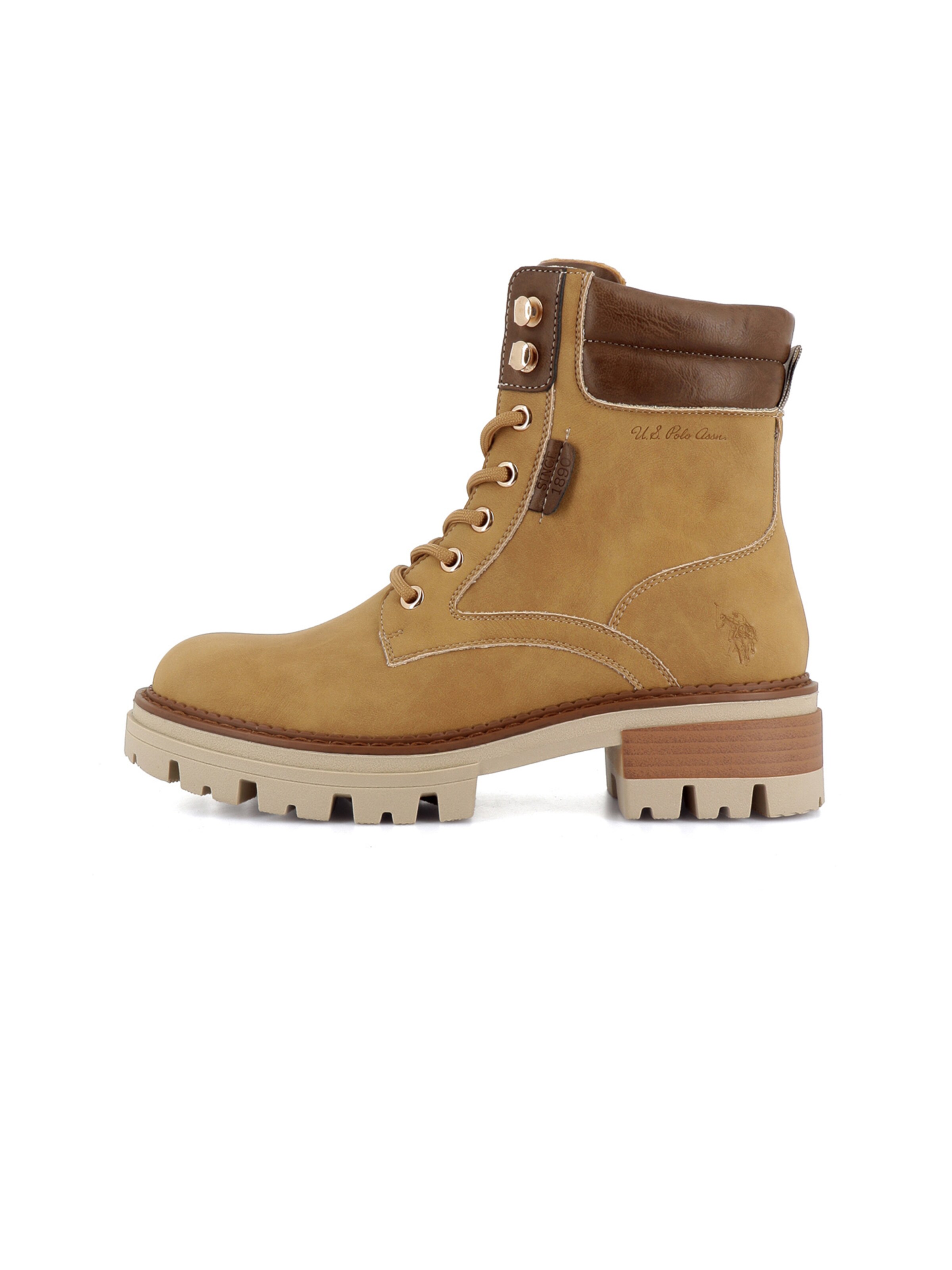 Bottines à lacets 'Anita' US POLO ASSN. en marron : devant