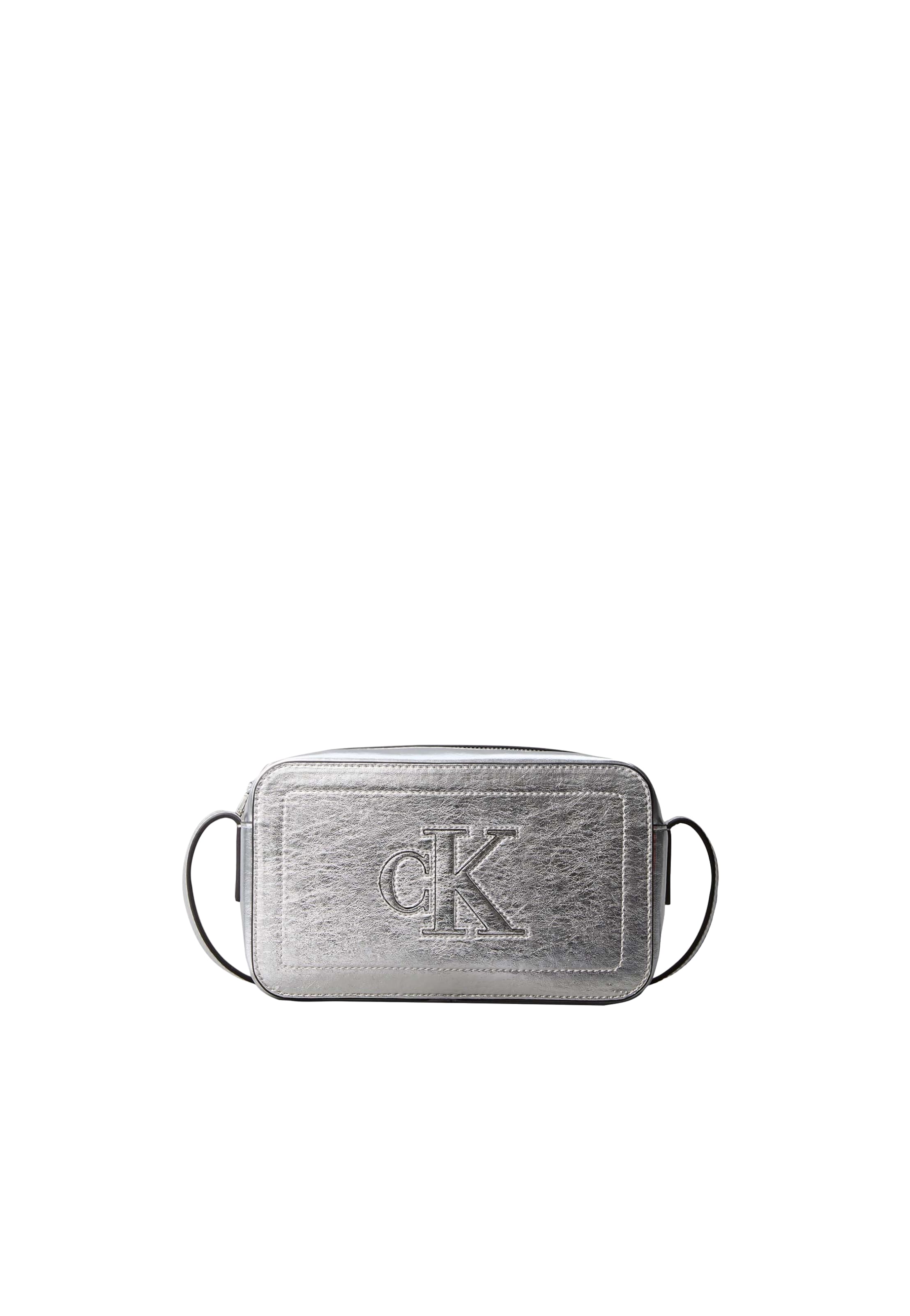 Calvin Klein Чанта с презрамки 'BOLD' в сребърно: отпред