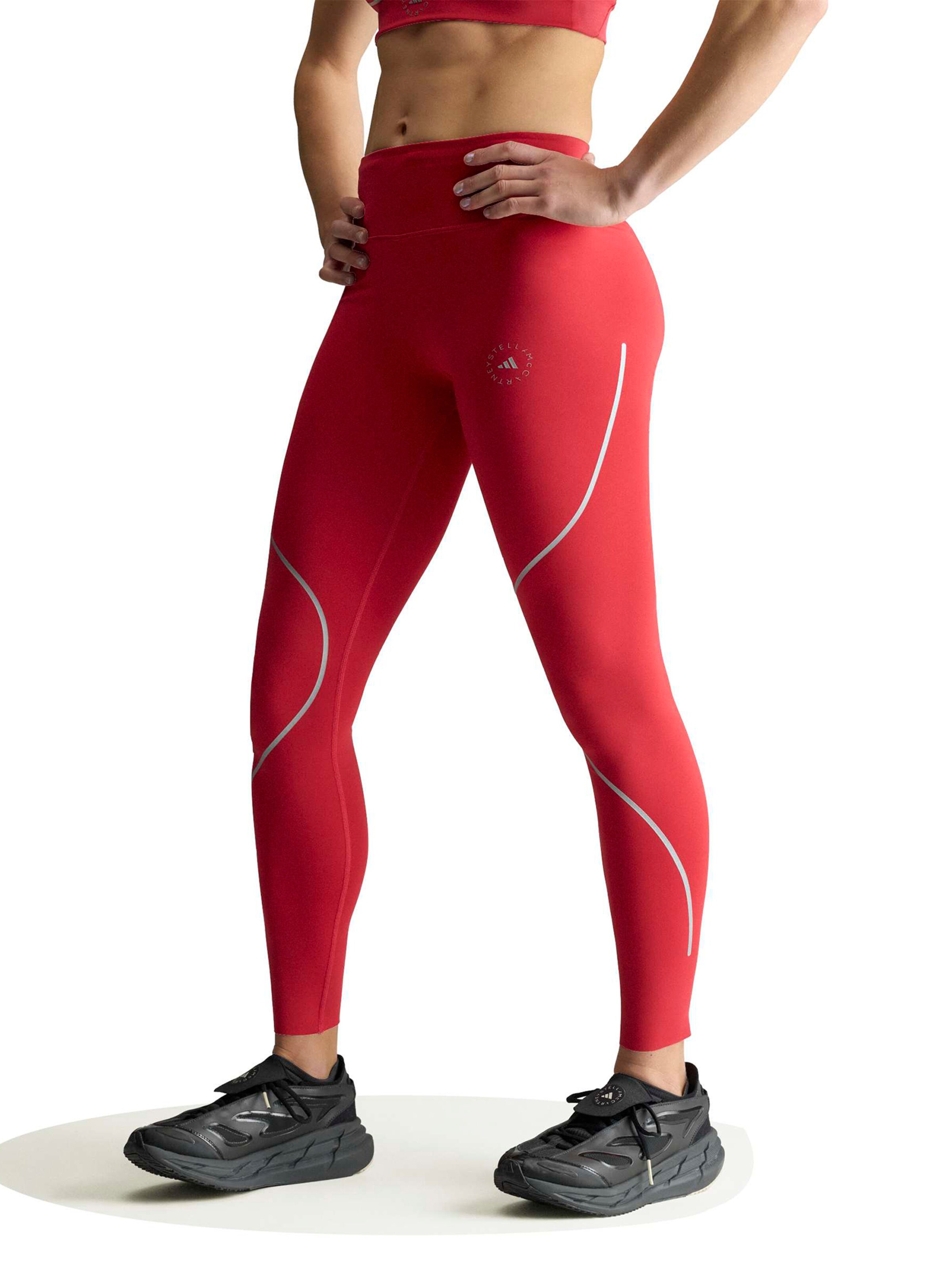 ADIDAS BY STELLA MCCARTNEY - Skinny Calças de desporto em vermelho: frente
