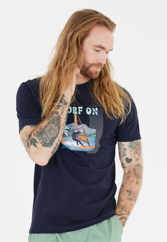 Cruz T-Shirt in Blau: Vorderseite