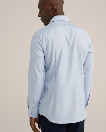 WE Fashion Slim Fit Hemd in Blau