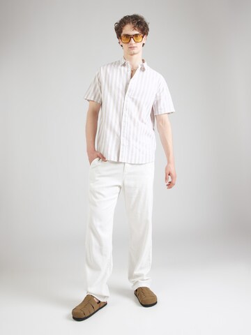 Loosefit Pantalon 'SLH220-BRODY SUN' SELECTED HOMME en blanc