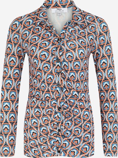 Dorothy Perkins Tall Bluse in hellblau / orange / schwarz / weiß, Produktansicht
