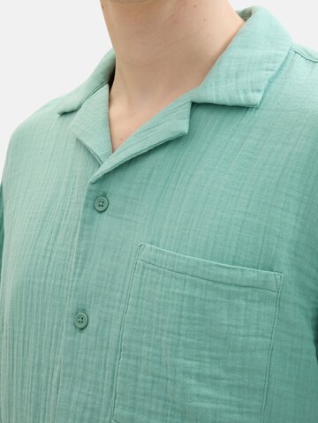 TOM TAILOR DENIM Comfort fit Overhemd in Groen