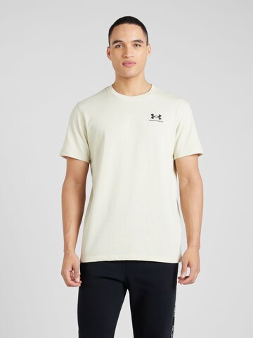 UNDER ARMOUR Funktionstopp i beige: framsida