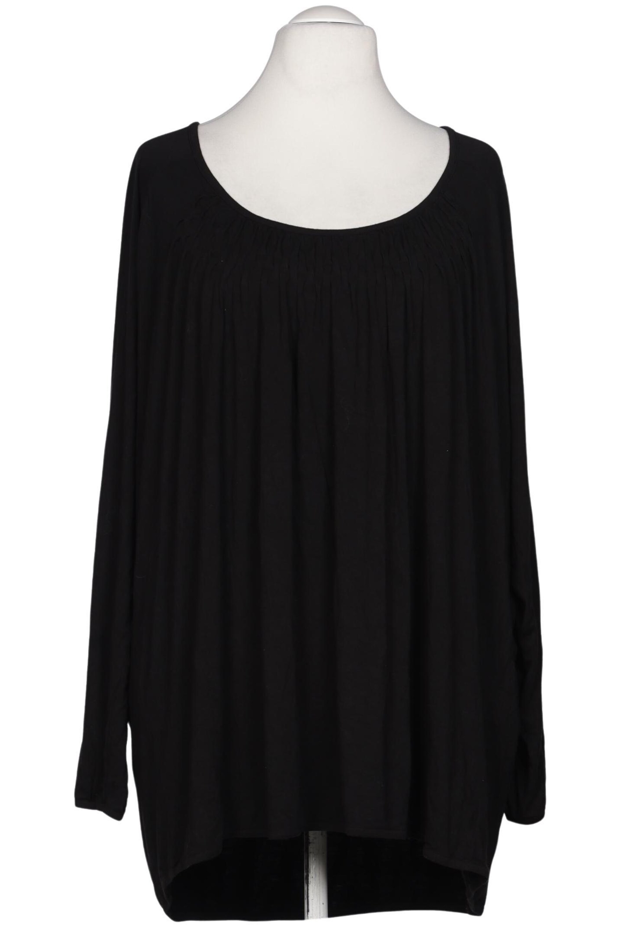 Ulla Popken Langarmshirt 9XL in Schwarz: Vorderseite